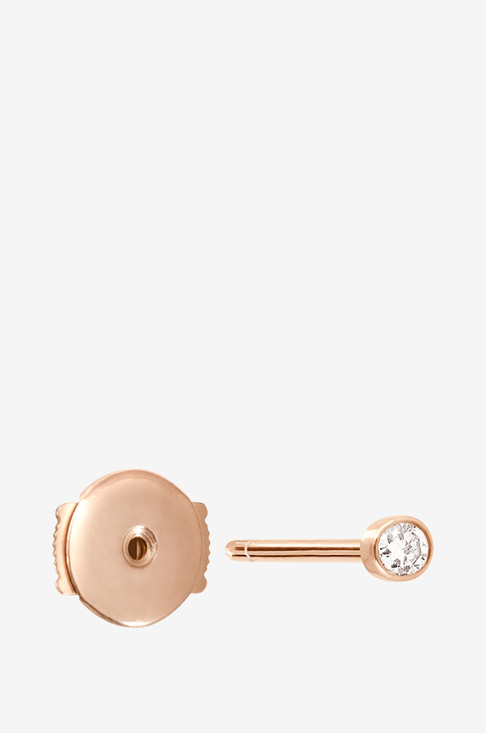 VANRYCKE Mono clou d'oreilles en or rose et diamant One Femme ROSE 4