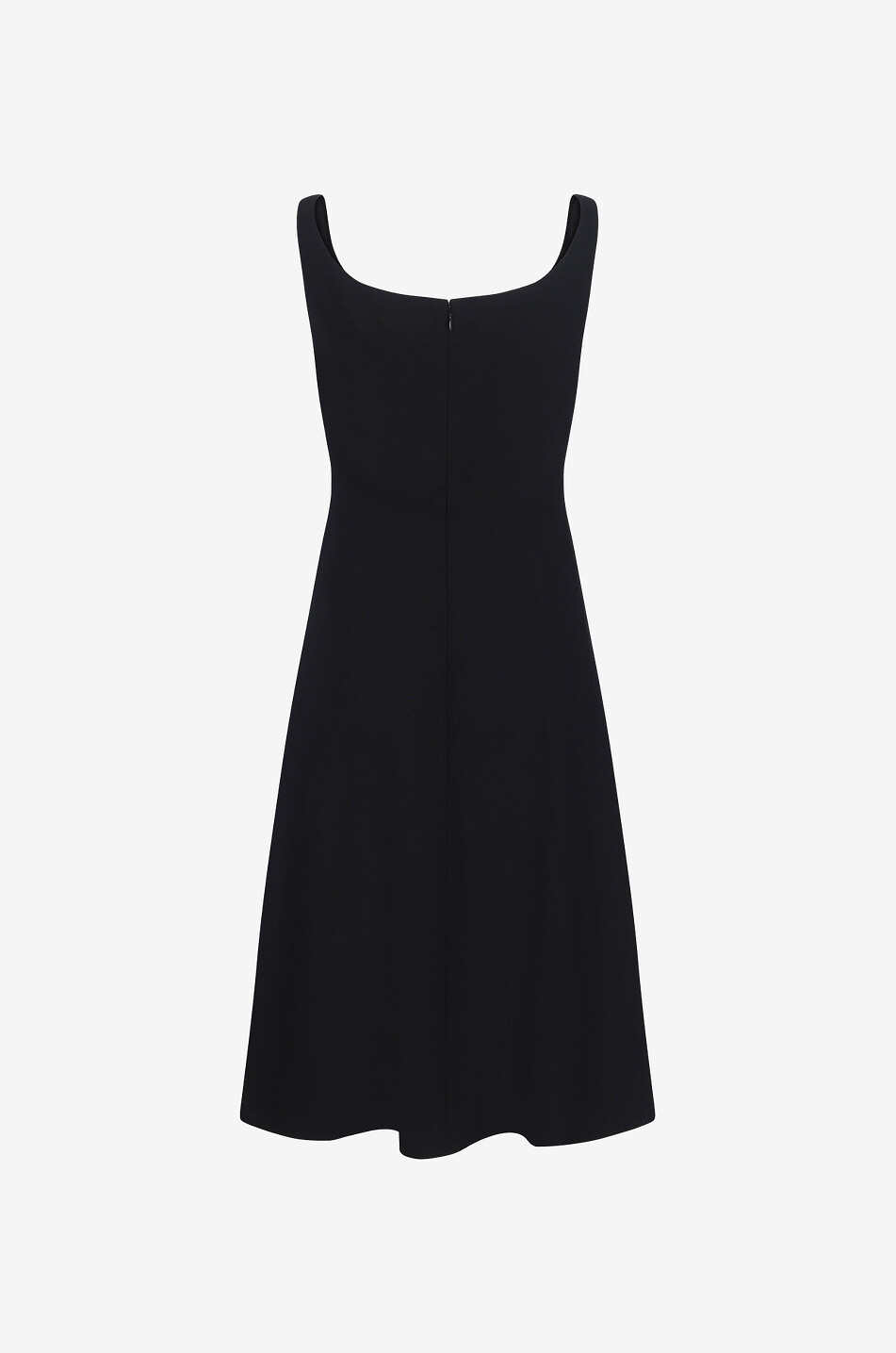 Wool midi strappy dress