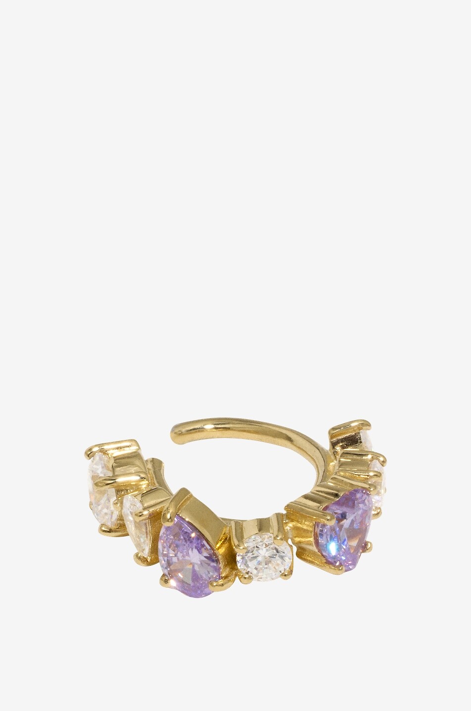COMPLETEDWORKS Zirconia adorned vermeil ear cuff Women MULTI COLOURED 2