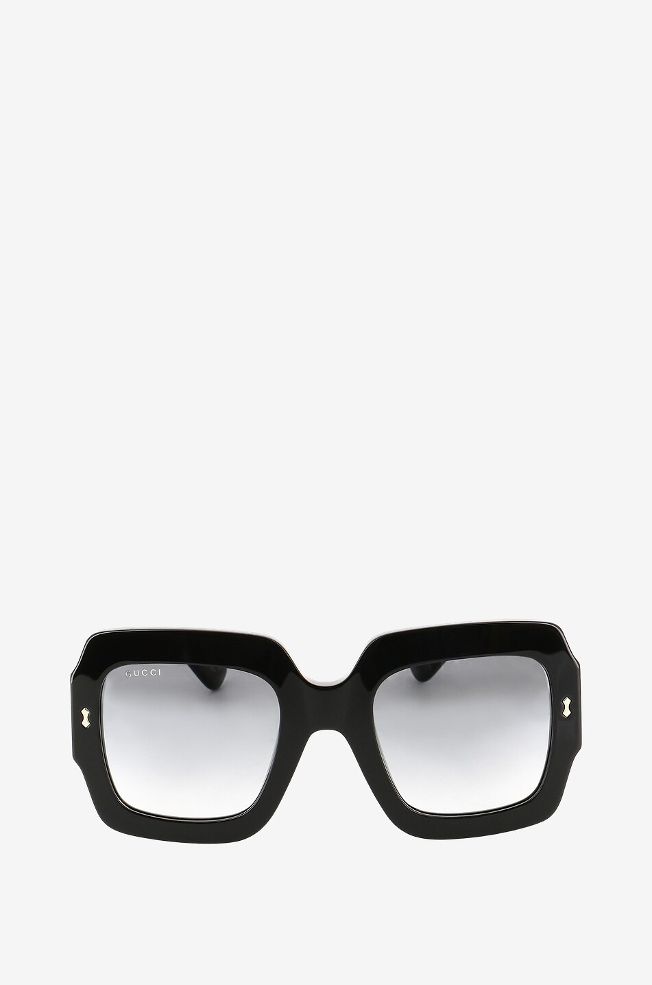 GUCCI Dicke quadratische Sonnenbrille Damen SCHWARZ 1