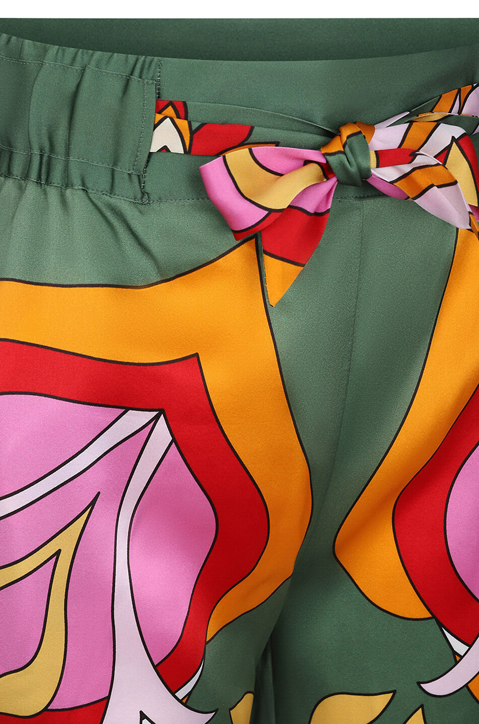 HERZEN'S ANGELEGENHEIT Printed silk straight leg trousers Women MULTI COLOURED 3