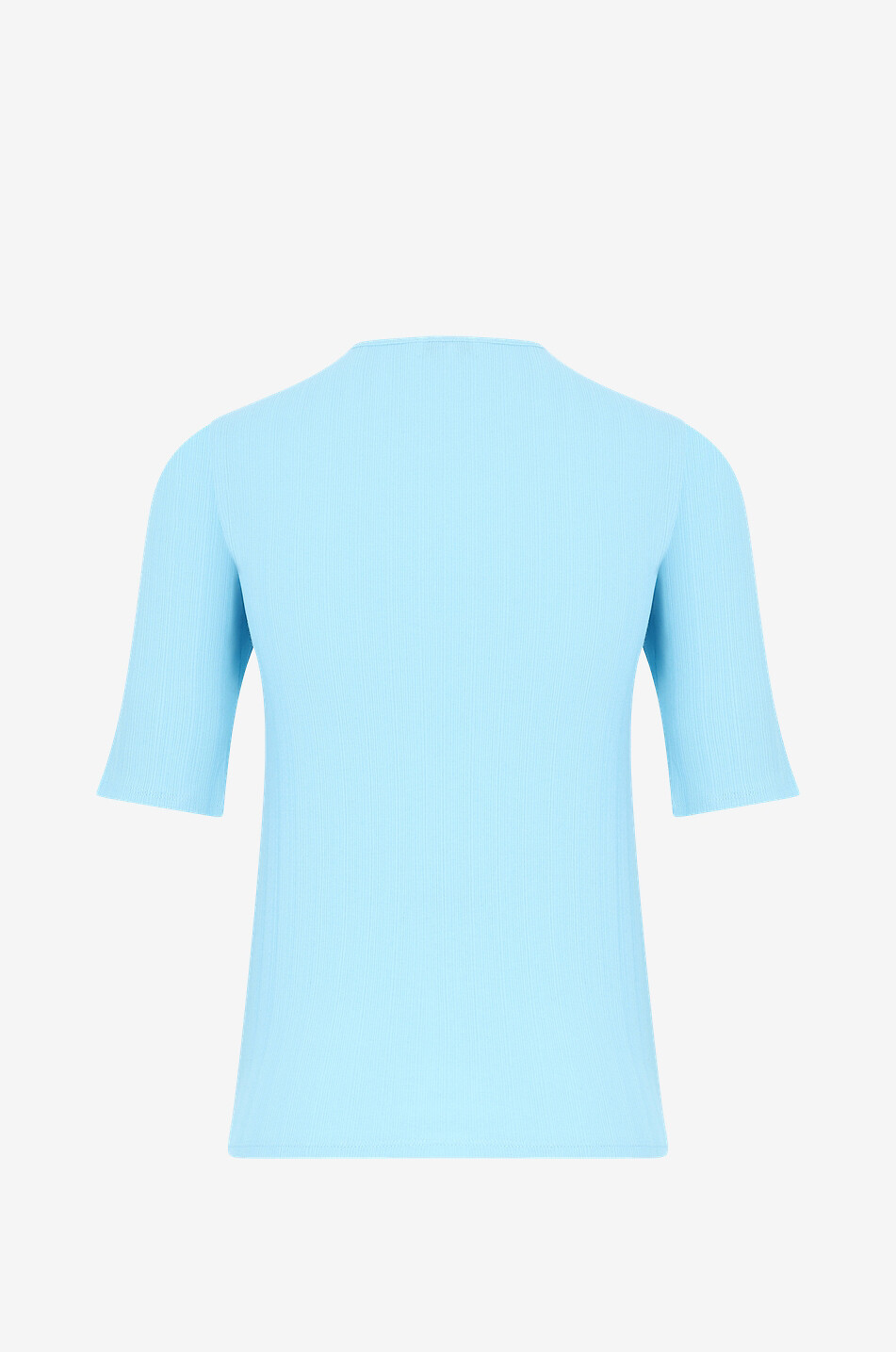 Kurzarm-Pullover mit Rundhalsausschnitt aus Baumwolle