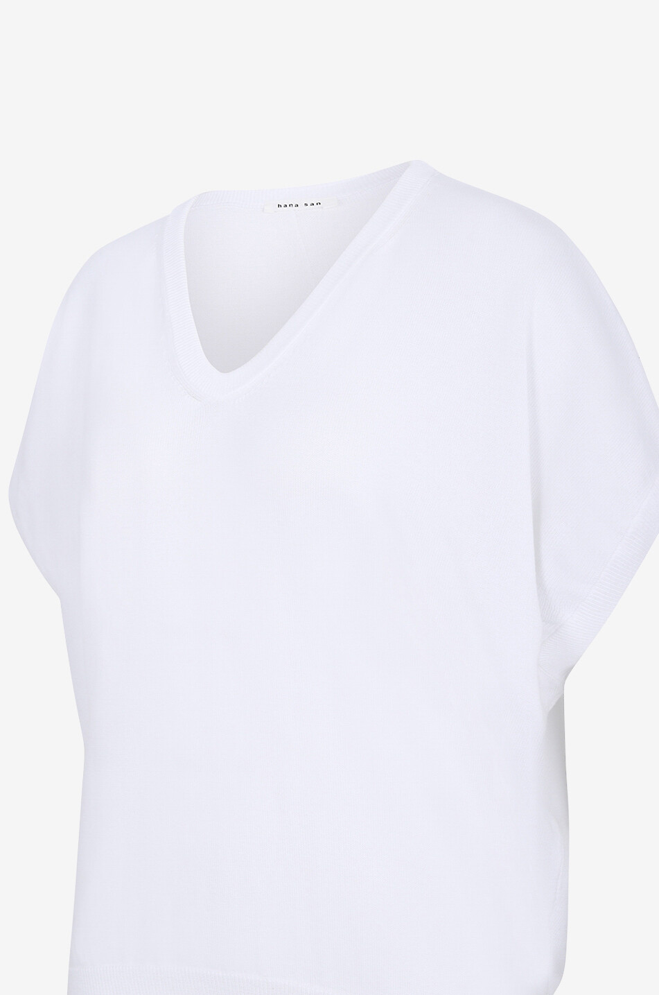HANA SAN Panisse cotton short-sleeved jumper Women WHITE 3