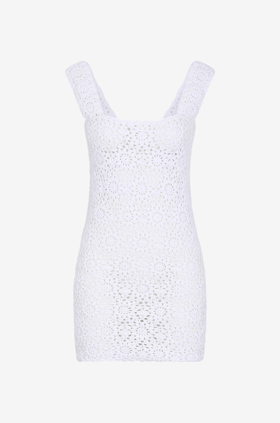 MC2 SAINT BARTH Kurzes Strandkleid aus Baumwolle Jaisal Damen WEISS 1