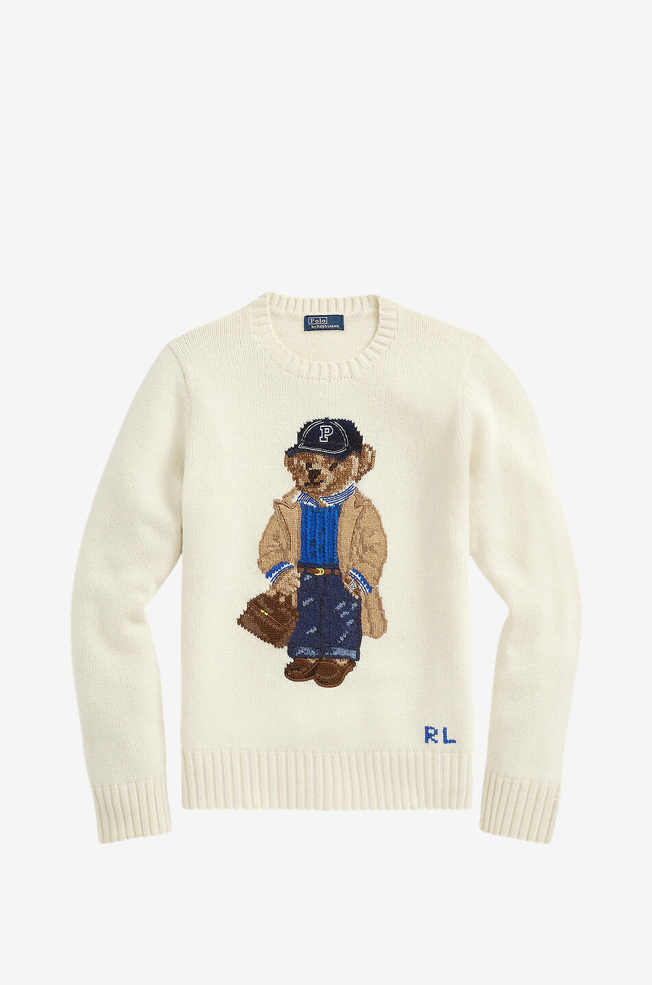 POLO RALPH LAUREN Polo Bear round neck jacquard jumper Women MULTI COLOURED 1