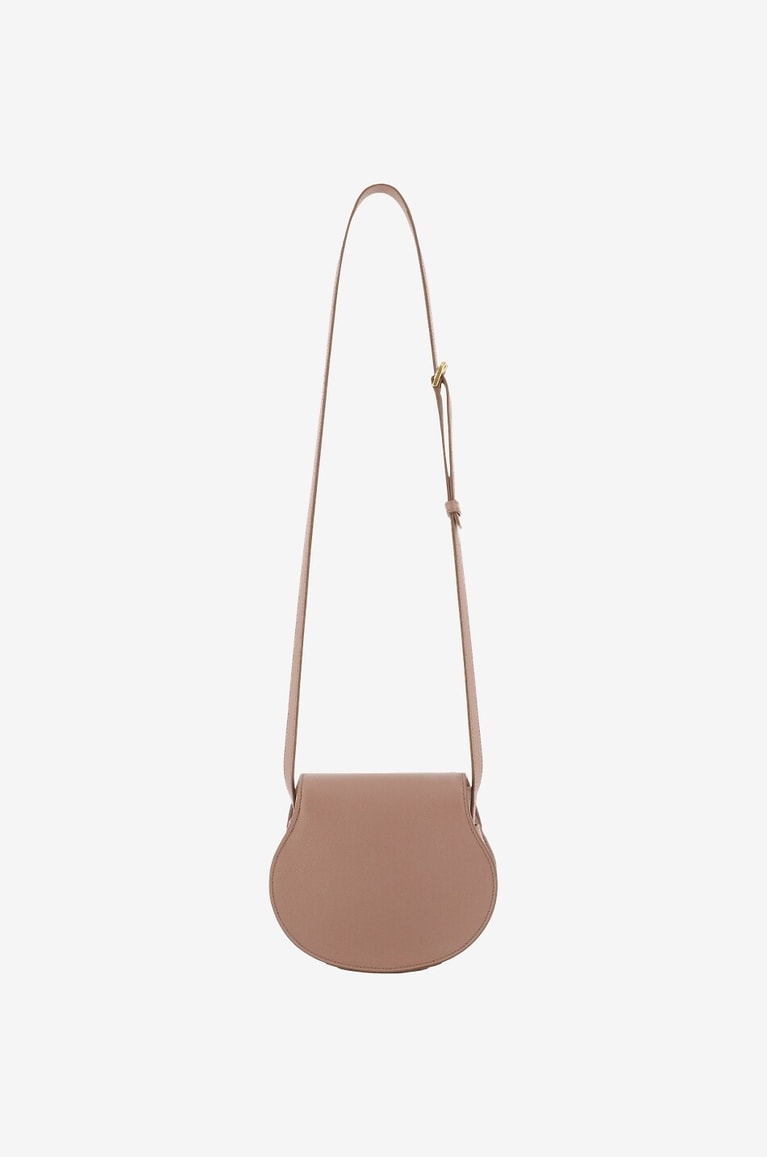 CHLOE Sac porté épaule en cuir grainé Marcie Small Femme ROSE 5