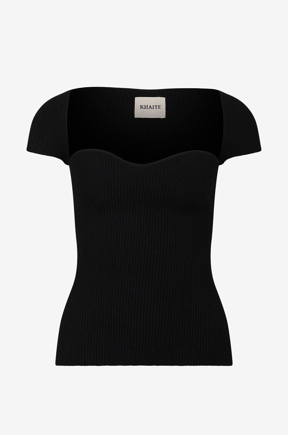 Top en maille côtelée ajusté The Ista