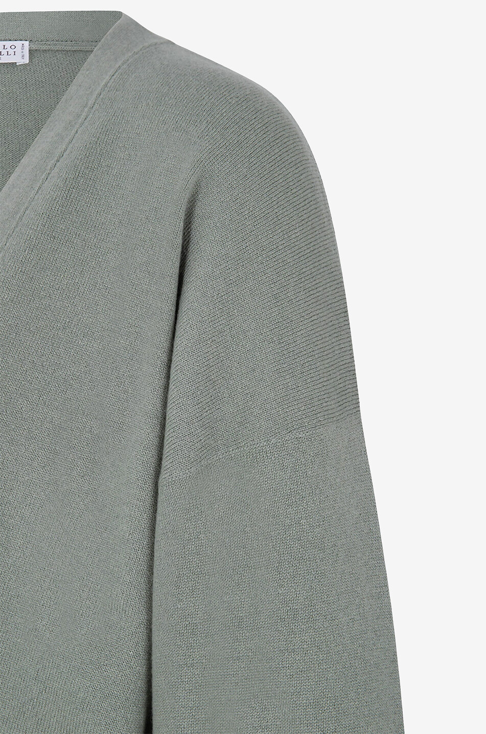 Pull Col V En Cachemire 100% Brunello Cucinelli - Taille L, Beige, Avec Embellissements Monili - Neuf Sans étiquette