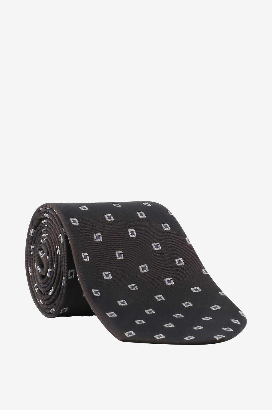 BIGI CRAVATTE Taro silk tie Men DARK BROWN 1