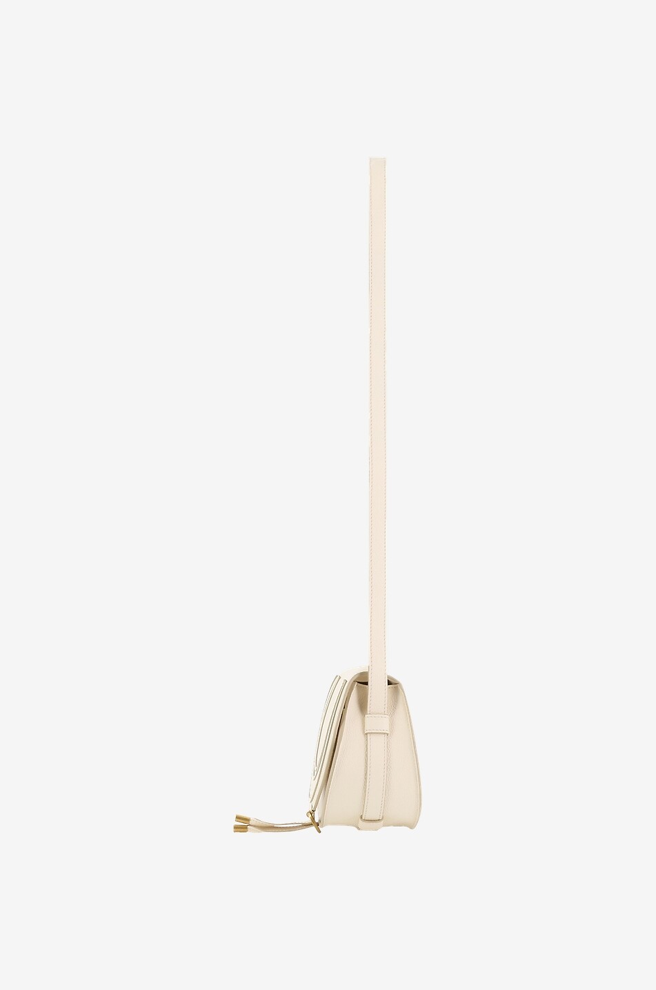 CHLOE Marcie Small grained leather shoulder bag Women WHITE 4