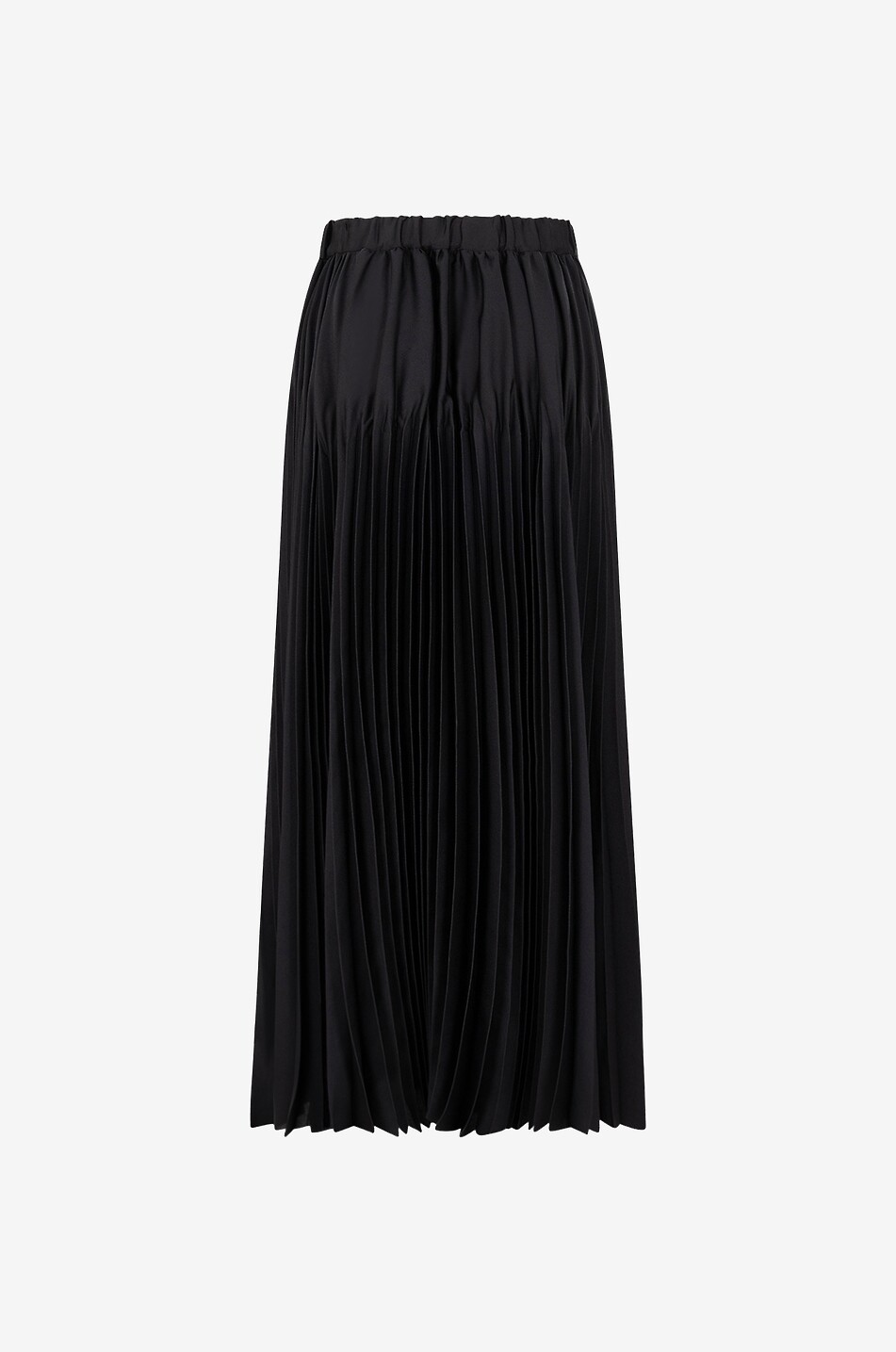 Black pleated twill skirt best sale