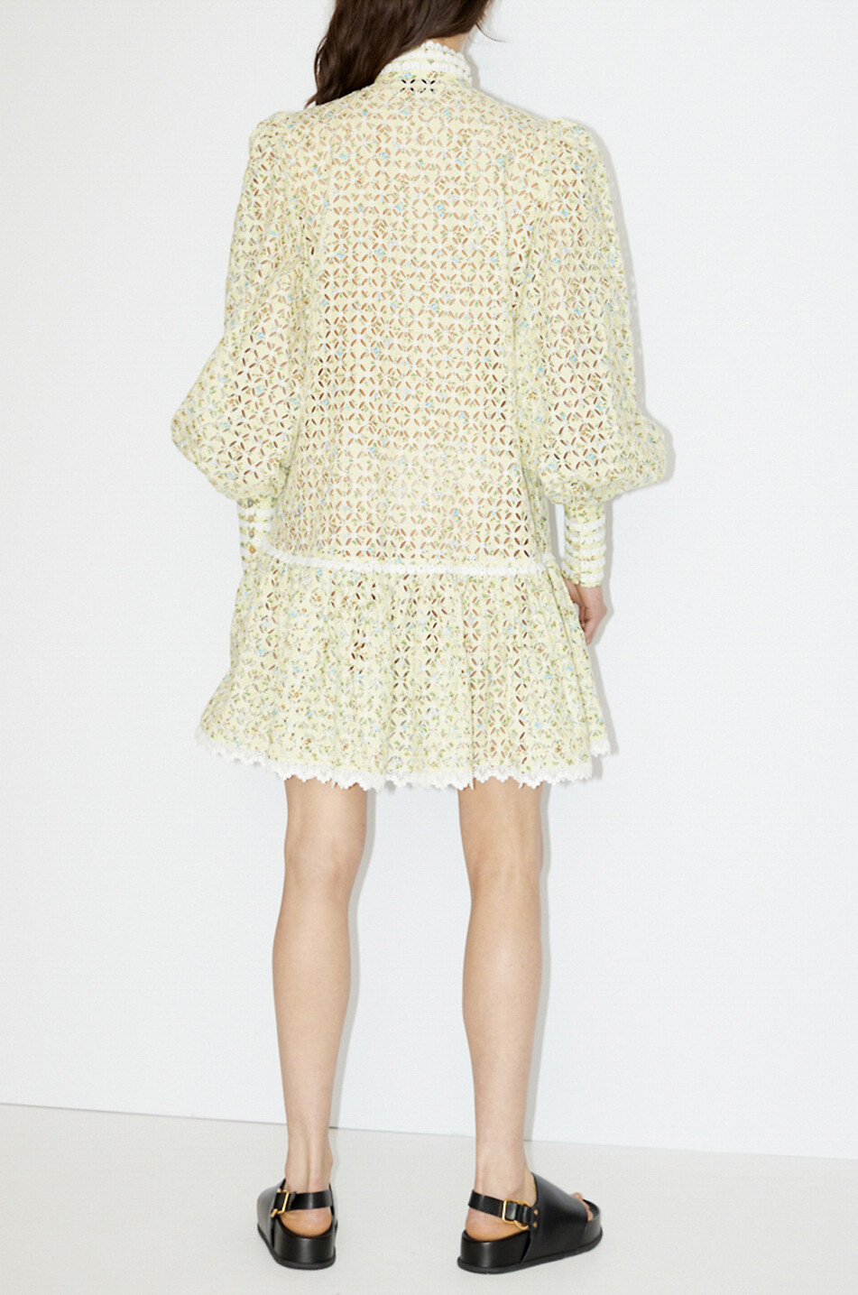 ALEMAIS Maeve embroidered mini dress in cotton Women MULTI COLOURED 5