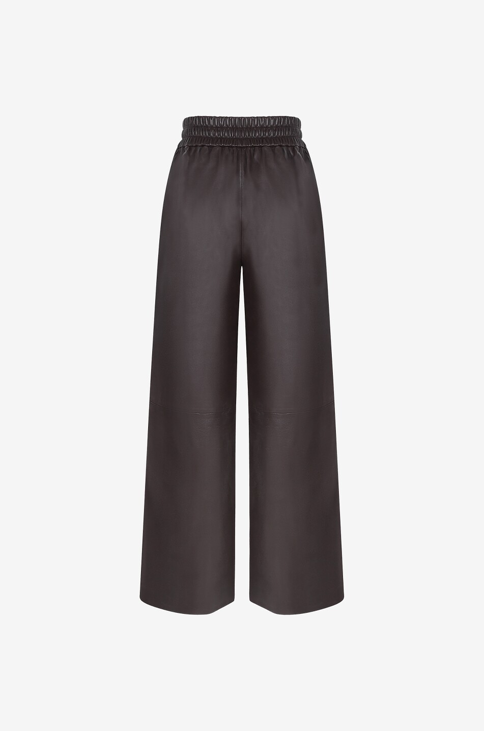 FRAME Baggy leather trousers Women BROWN 2