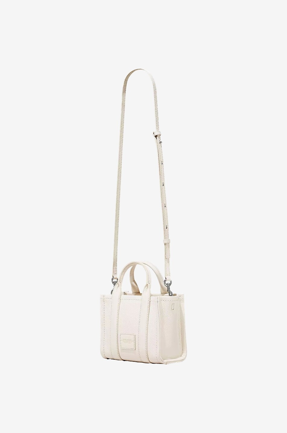 MARC JACOBS Sac à main en cuir The MiniTote Bag Femme BLANC CASSE 4