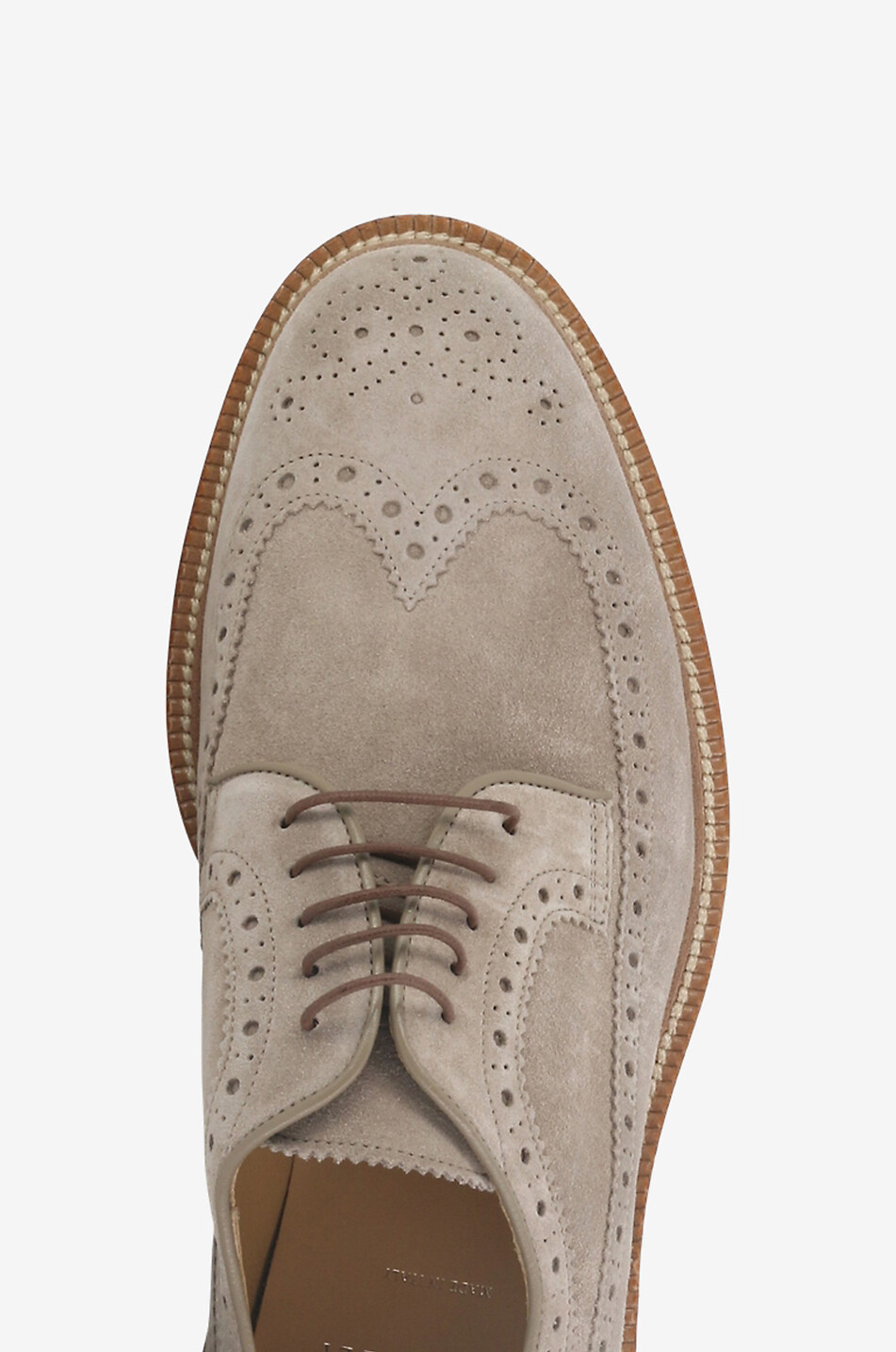 Longwing Brogue lace-up shoes in suede