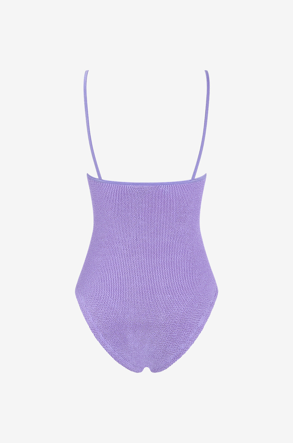 HUNZA G Pamela swimsuit with thin straps Women PURPLE 2