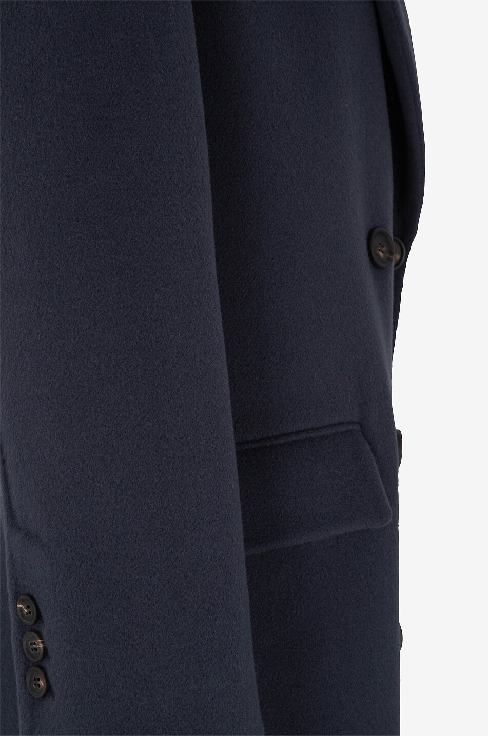BRUNELLO CUCINELLI Precious straight-fit double-breasted wool and cashmere coat Women DARK BLUE 3