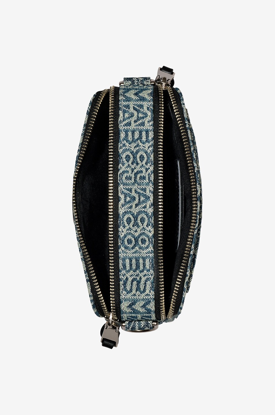 Sac porté croisé The Washed Monogram Denim Snapshot