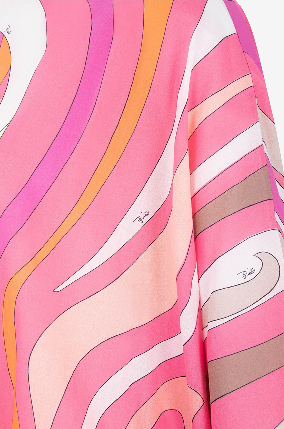 Caftan court en voile Marmo