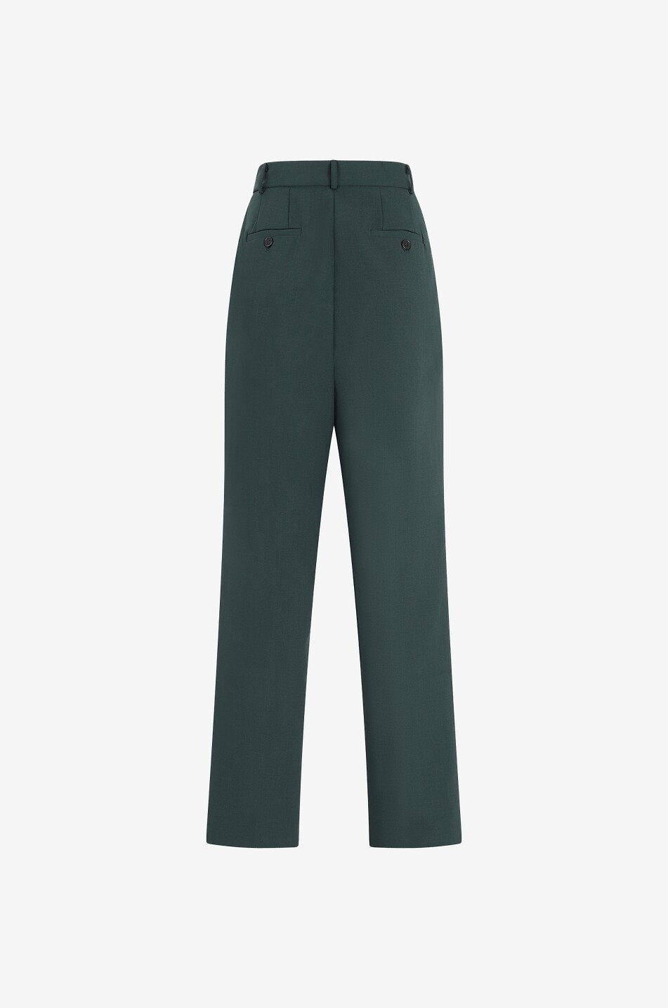 THE FRANKIE SHOP Verkürzte gerade Bundfaltenhose mit hohem Bund Bea Damen GRÜN 2