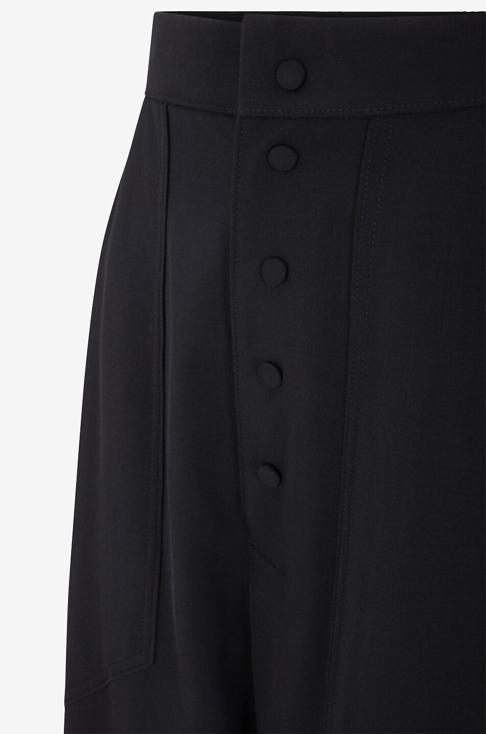 STELLA McCARTNEY Pantalon carotte taille haute en laine Femme NOIR 3