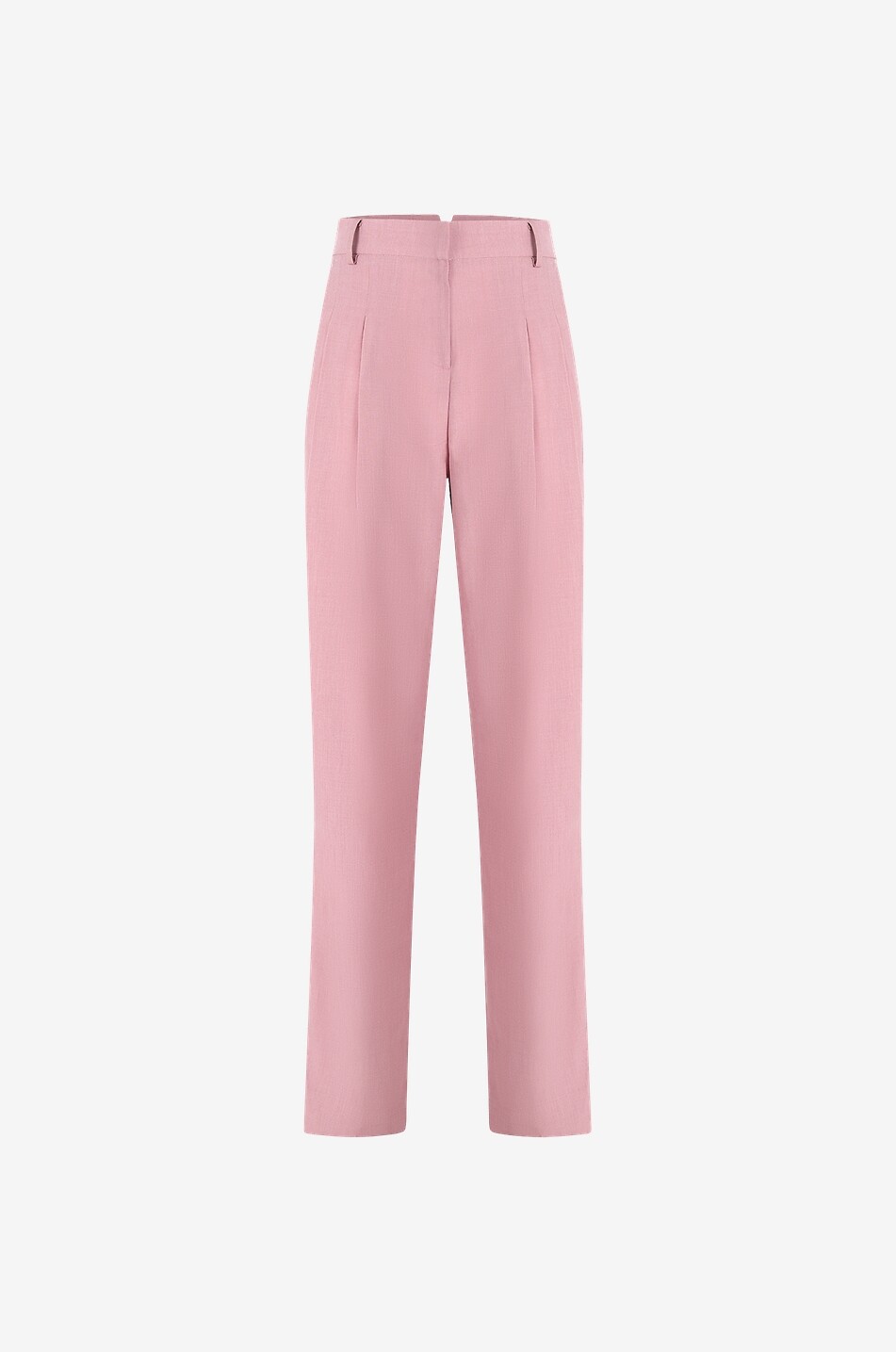 THE FRANKIE SHOP Pantalon carotte taille haute Gelso Femme ROSE 1