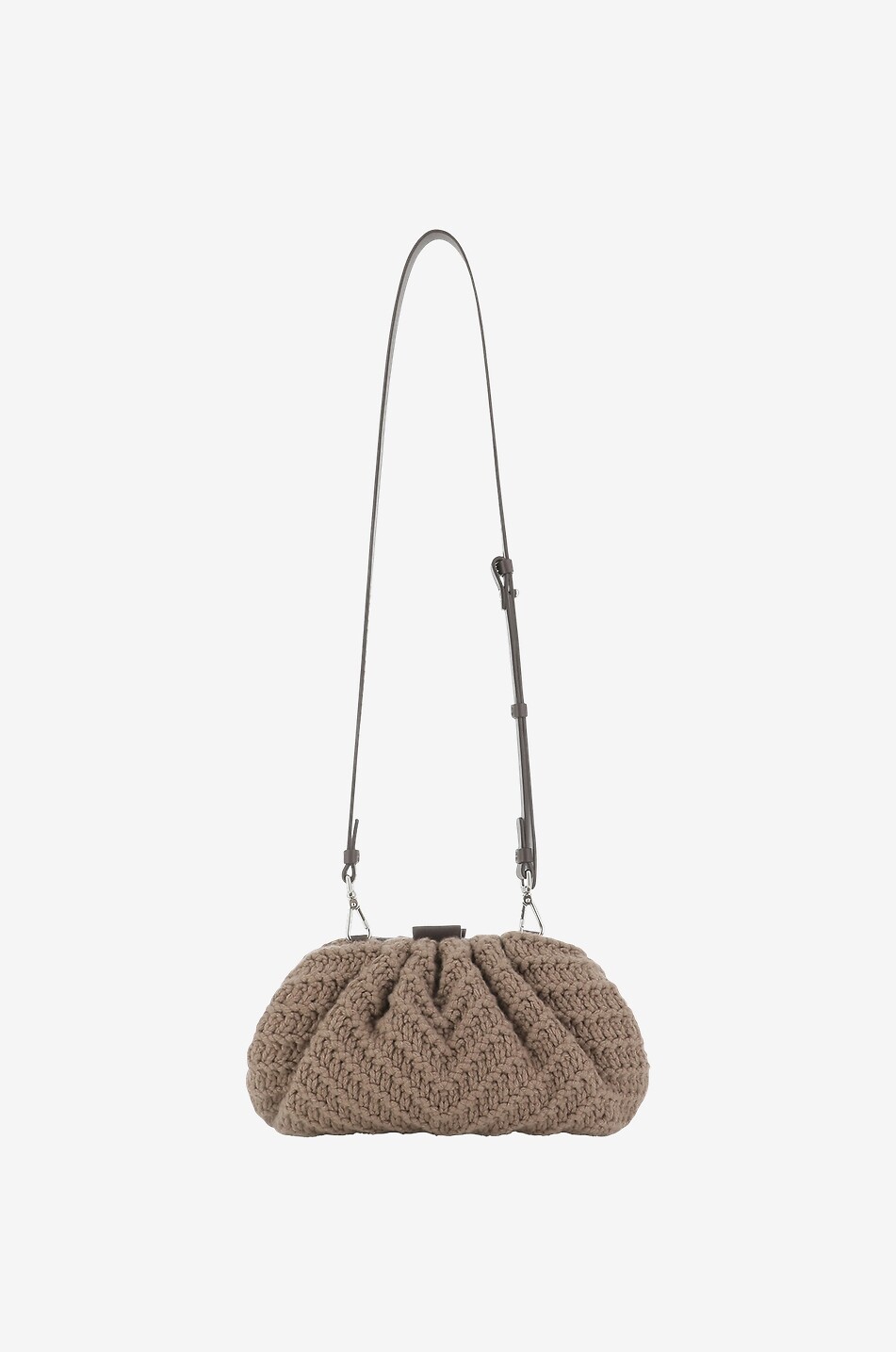 Pochette en maille à chevrons