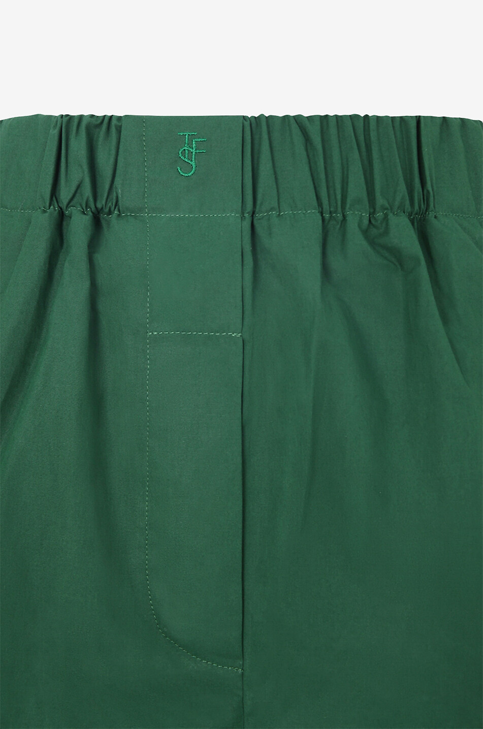 THE FRANKIE SHOP Lui organic cotton oversize shorts Women GREEN 3