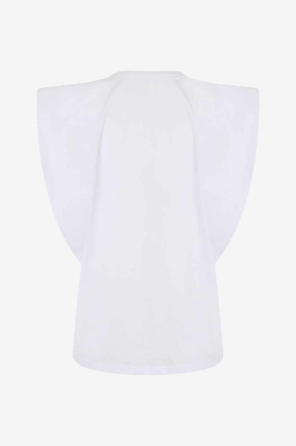 THE FRANKIE SHOP T-shirt sans manches à épaulettes Eva Femme BLANC 2