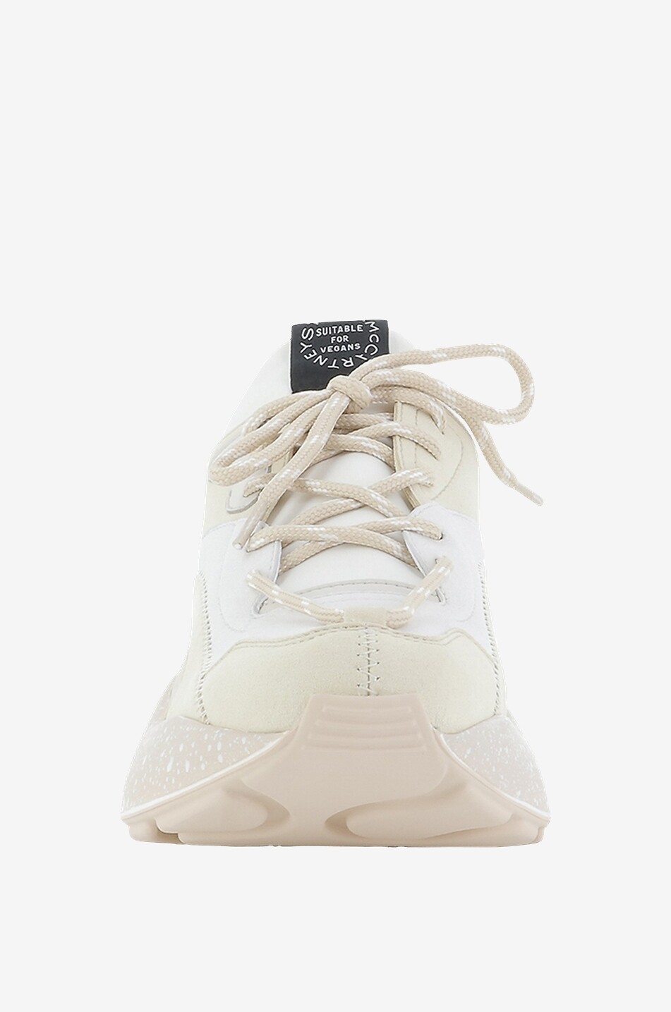 STELLA McCARTNEY Baskets basses compensées en cuir synthétique Eclypse Femme BEIGE 2