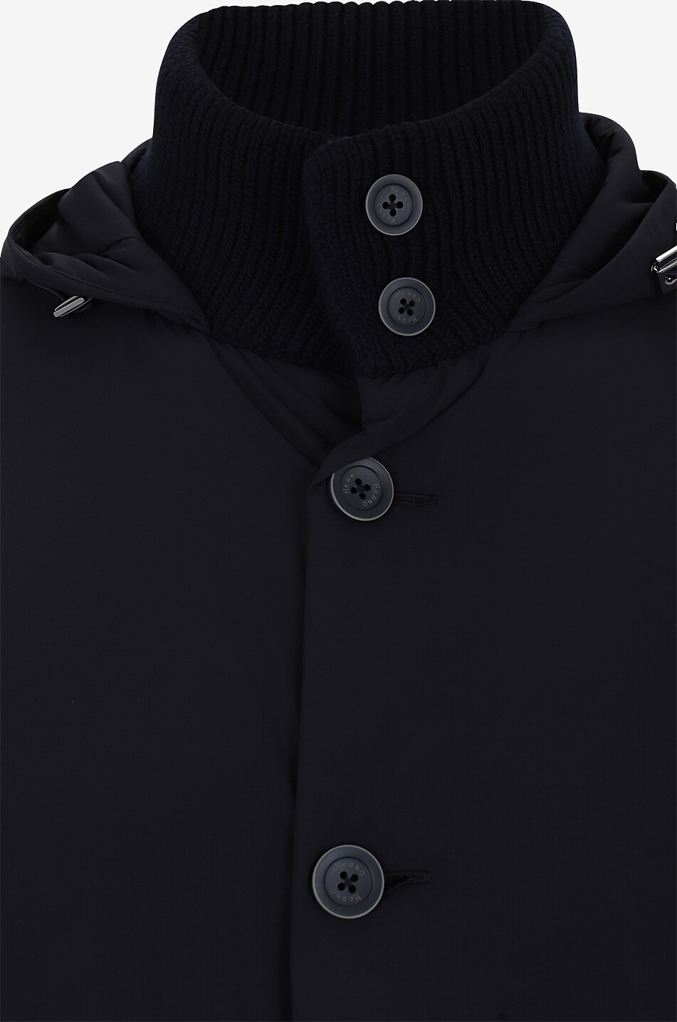 HERNO Blouson en laine Homme BLEU FONCE 3