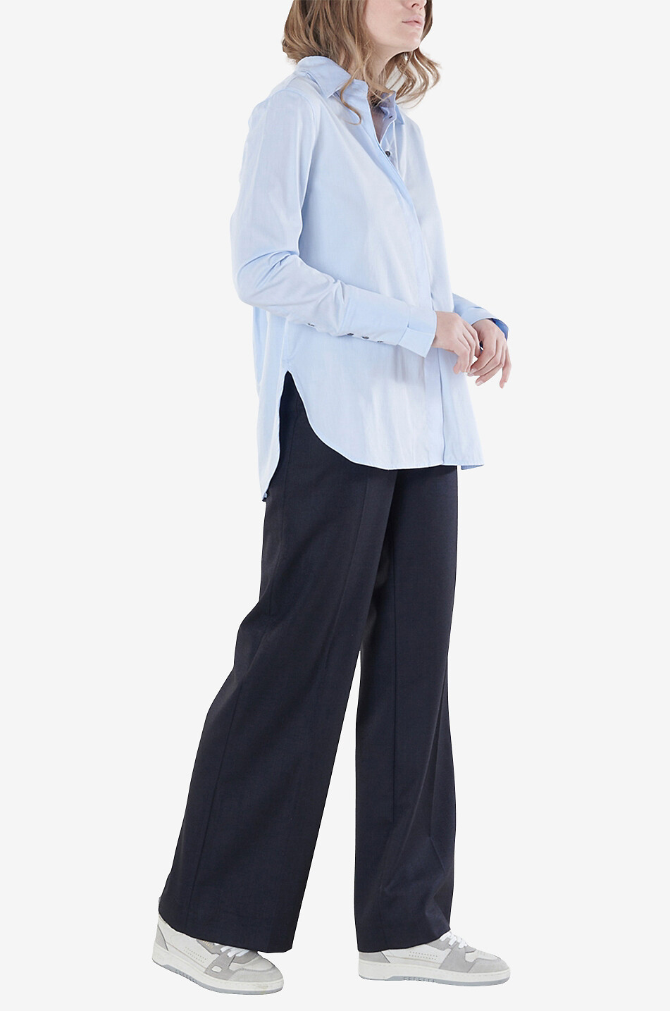 HANA SAN Chemise à manches longues en coton Erin Femme BLEU CLAIR 4