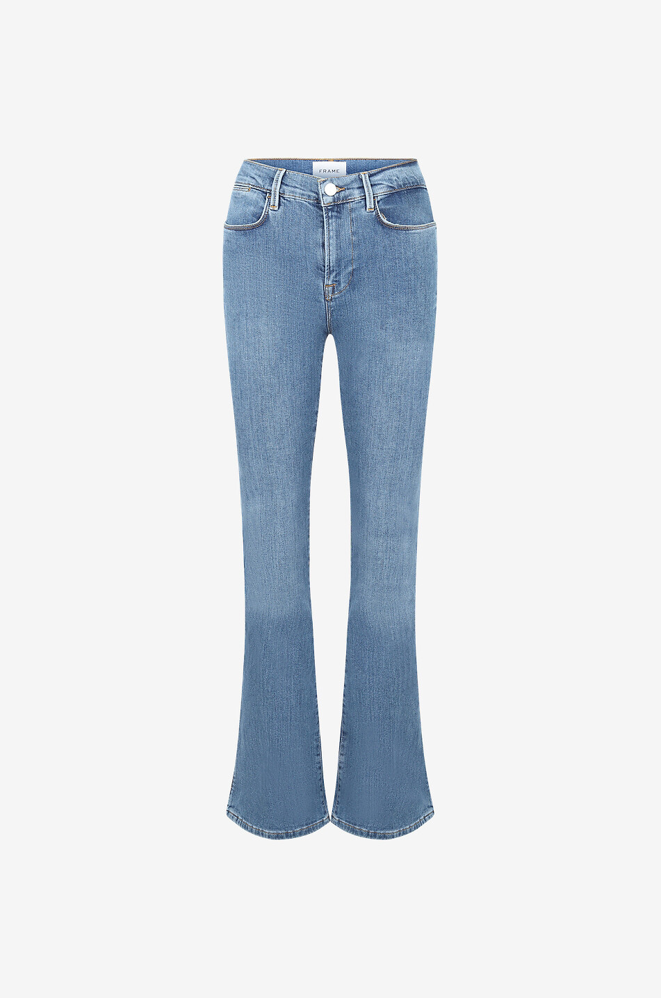 Bootcut-Jeans aus Baumwolle und Modal Le High Flare Mini Slits