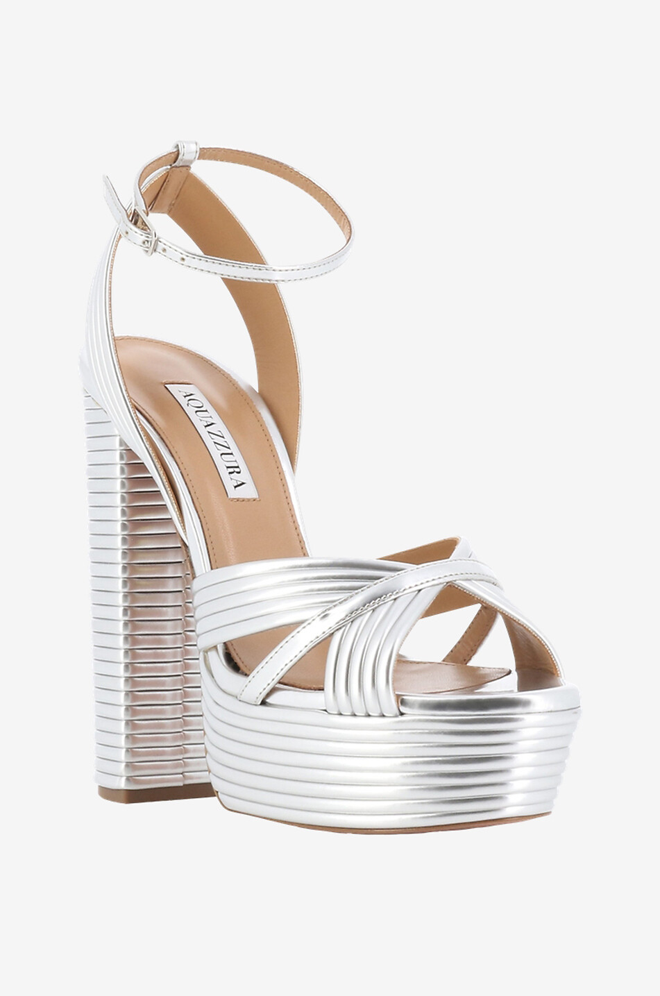 Sundance 110 mirror leather platform sandals