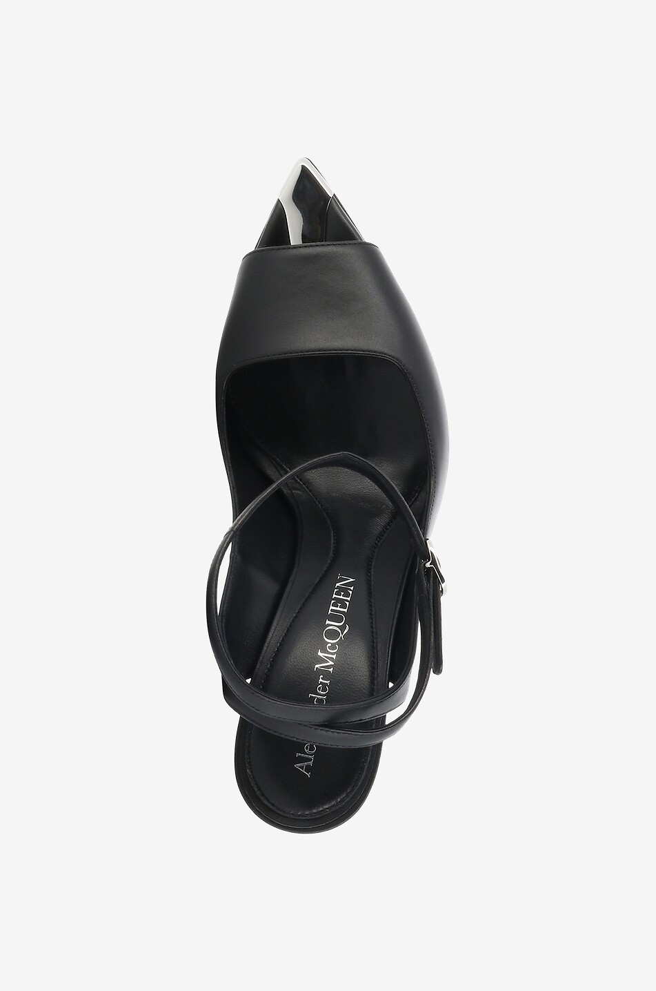 ALEXANDER McQUEEN Sandales à talon et bout ouvert Punk 90 Femme NOIR 5