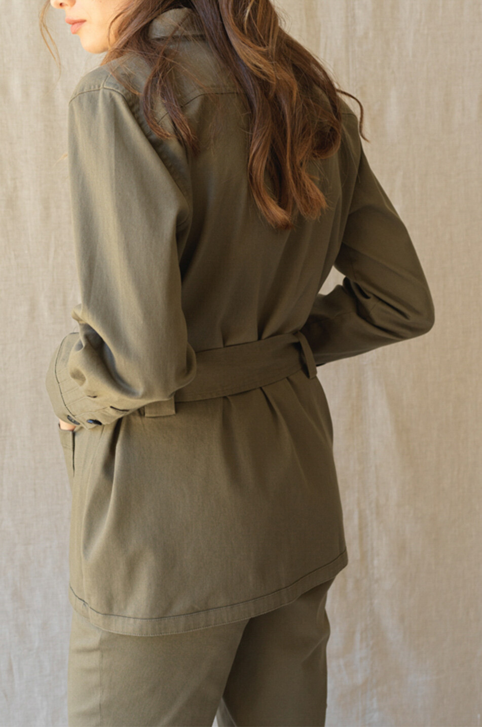 HANA SAN Laly cotton safari jacket Women KHAKI 5