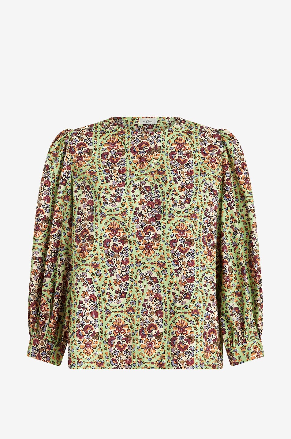 Bluse aus Baumwoll-Twill mit floralem Paisley-Print