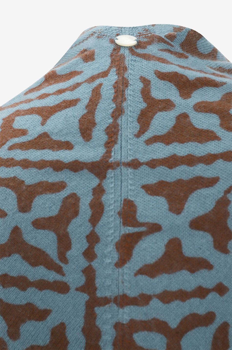 FRIENDLY HUNTING Eyes Of Marrakesh cashmere cape Women MEDIUM BLUE 3