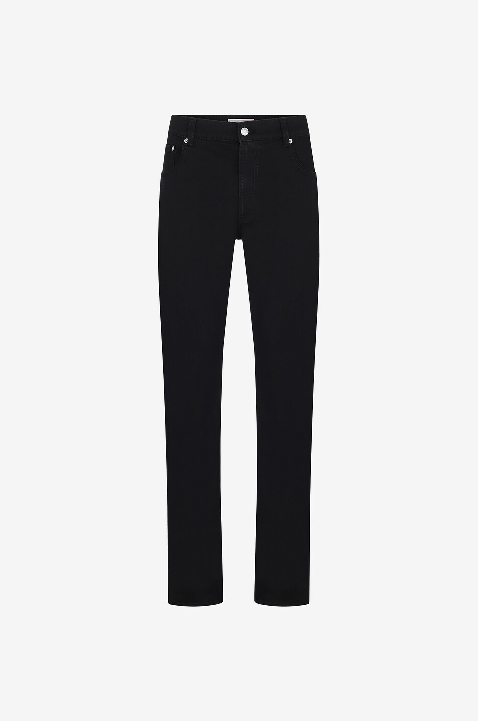 ALEXANDER McQUEEN Schwarze bestickte Slim-Fit-Jeans McQUEEN Graffity Herren SCHWARZ 1