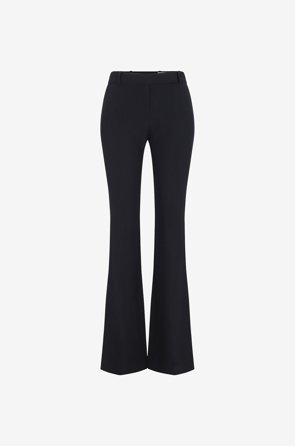 Schmale Bootcut-Hose aus Crêpe