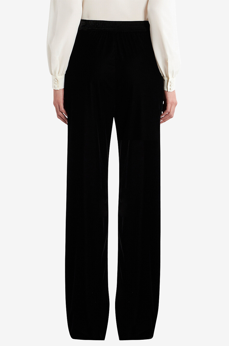 ETRO Velvet palazzo trousers Women BLACK 4
