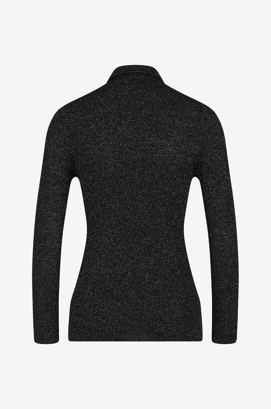 FABIANA FILIPPI Pull chaussette scintillant à col roulé Femme NOIR 2