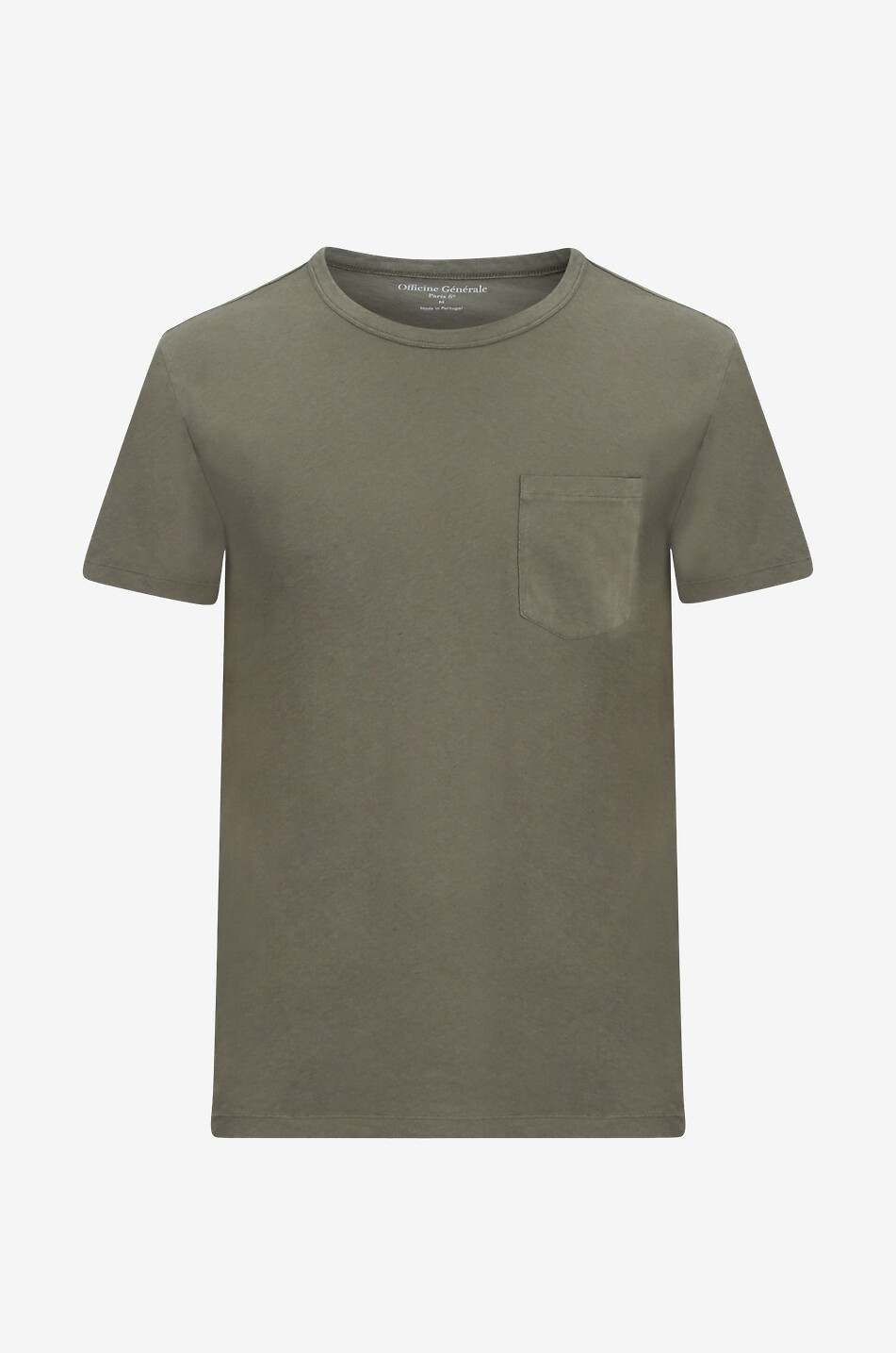 T-shirt à manches courtes en coton et lin