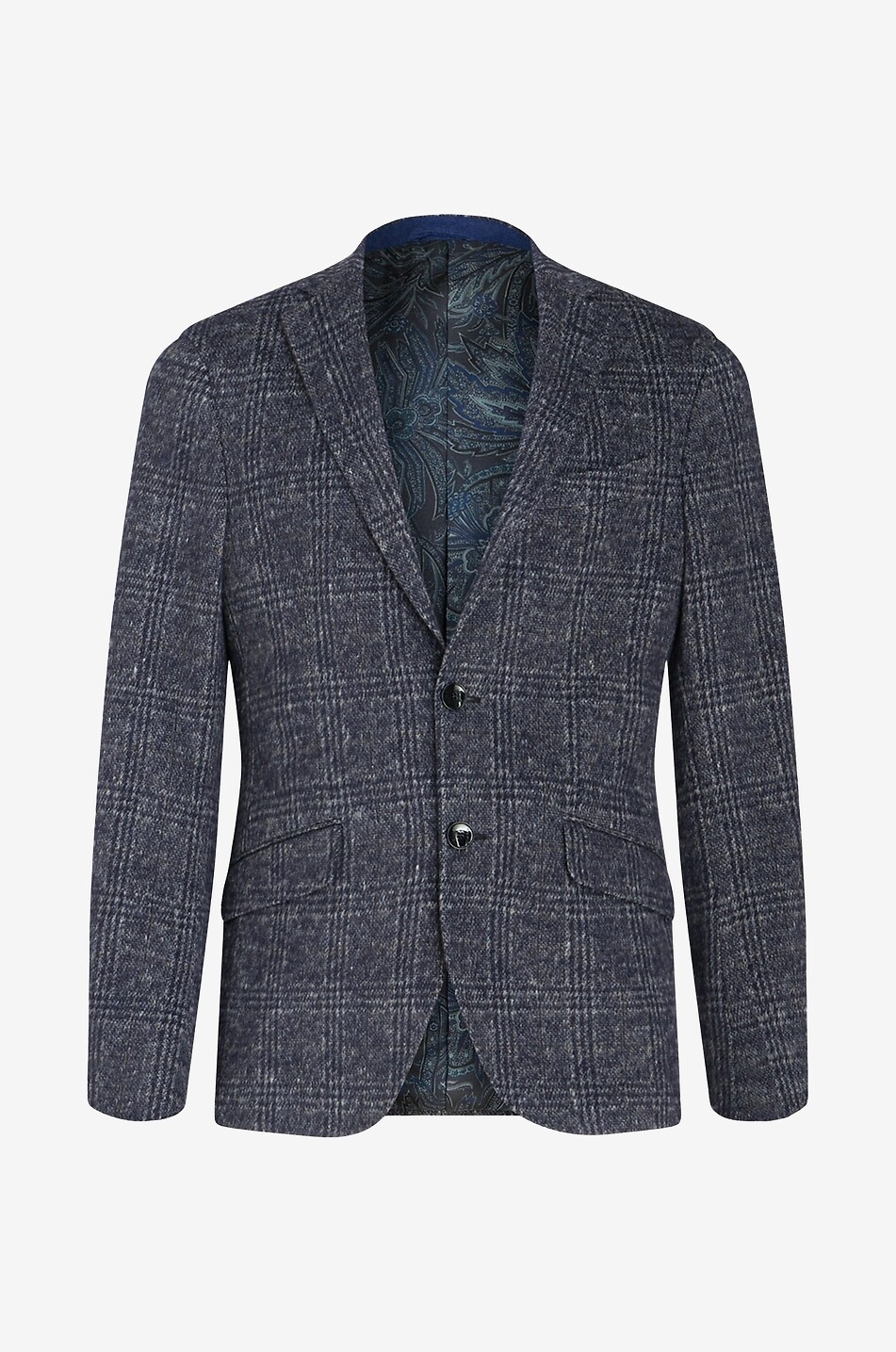 Blazer en jersey chaud à carreaux