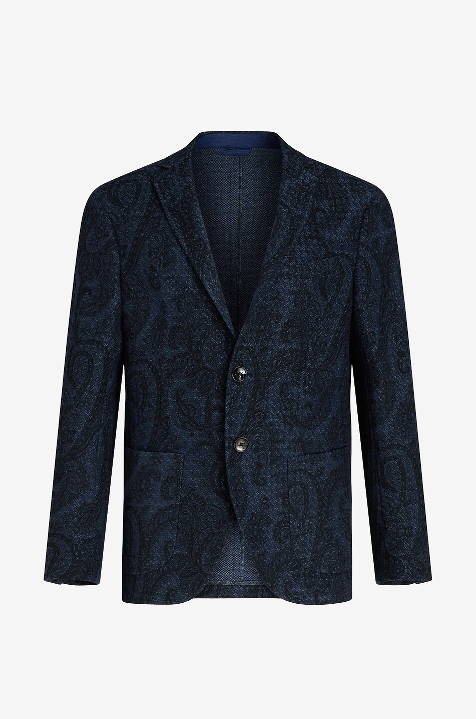 Slim-Fit-Blazer aus Jersey mit Paisley-Muster