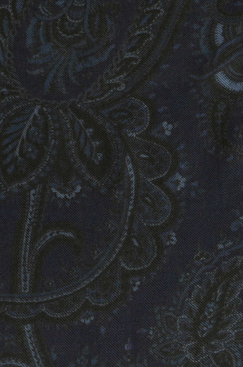 ETRO Écharpe tissée en cachemire et soie motif Paisley floral Homme BLEU FONCE 2