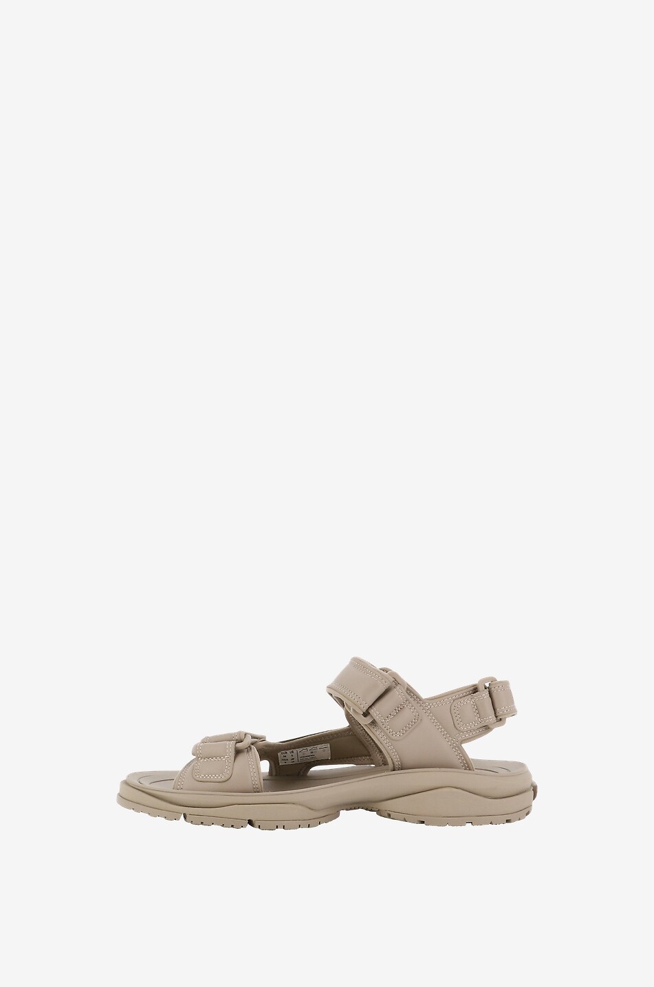 BALENCIAGA Sandales plates esprit randonnée Tourist Femme BEIGE 3