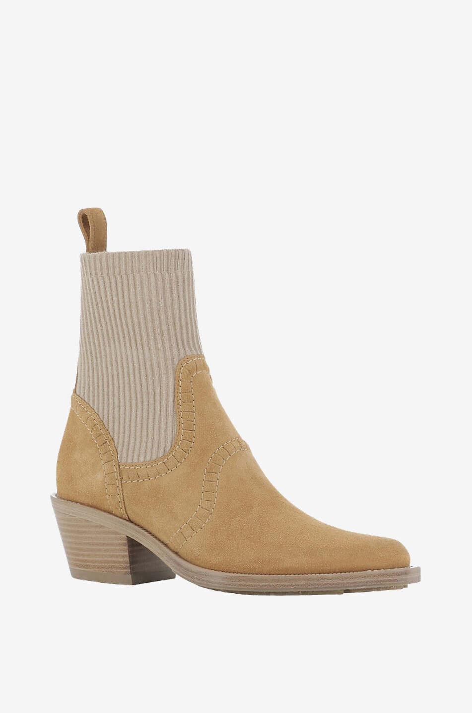 Bottines esprit santiags bi-matière Nellie