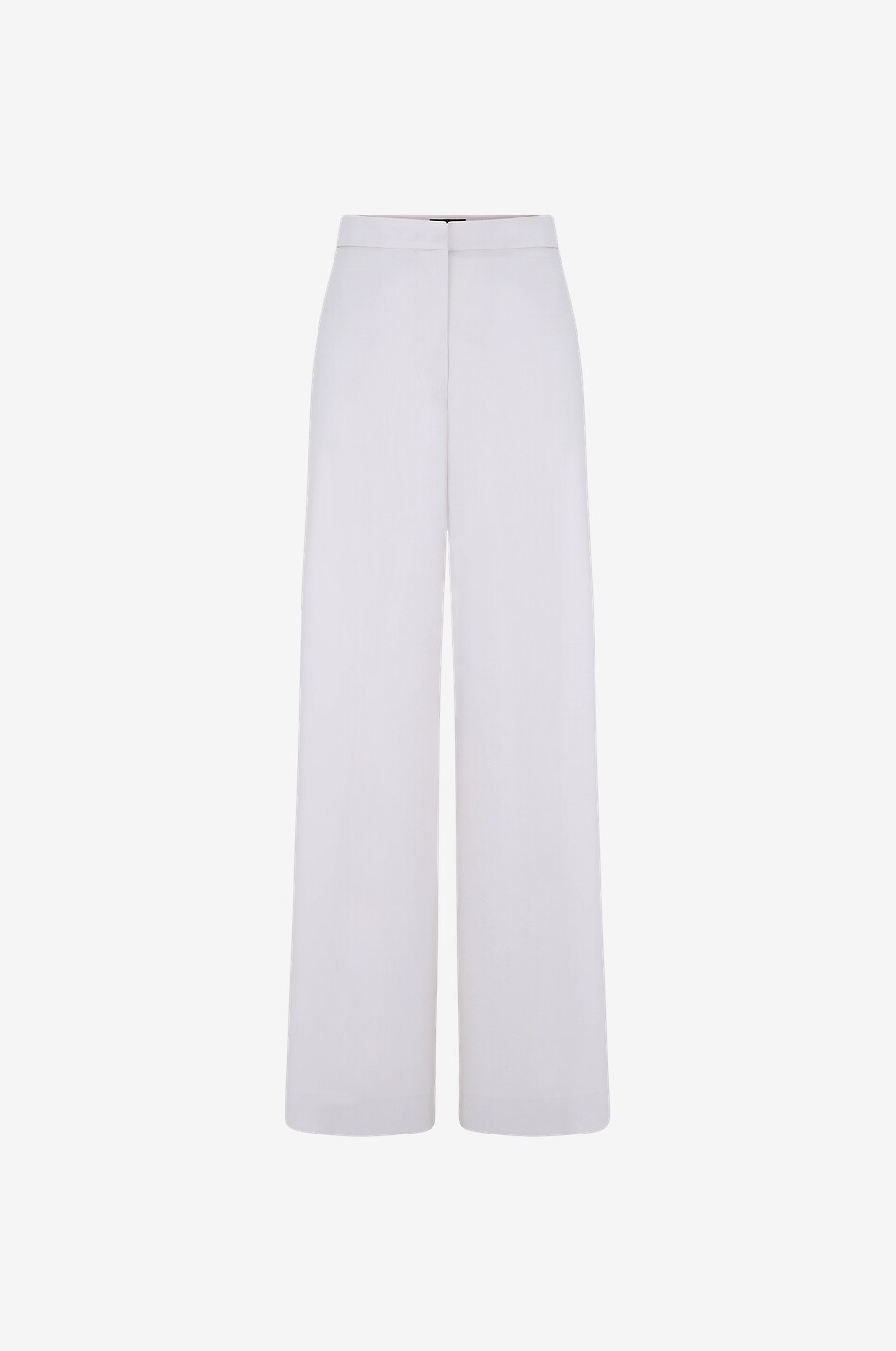High-rise wide-leg wool trousers