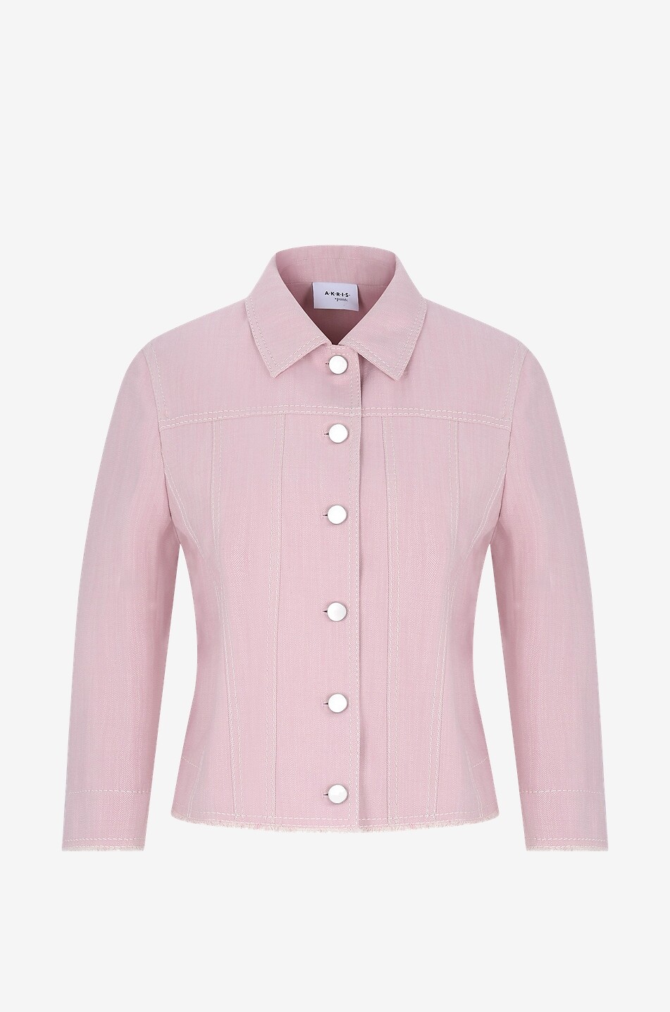 Light pink denim jacket womens best sale